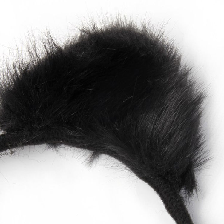Picture of 7557 / 5572 BLACK FURRY CAT EARS ALICEBAND